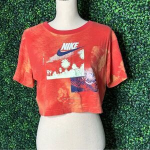 Nike Cropped Los Angeles Orange Sky Top Sz Small